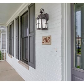 Solus SPC241VF-LE26C-BZ Sedona Outdoor Wall Lantern Sconce with 120V, 50/60 Hz Screw-in A19/E26 4000K