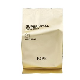 IOPE 아이오페 슈퍼바이탈 쿠션 이엑스 21라이트 베이지 16g리필 1개 b1 IOPE Super Vital Cushion EX 21 Light Beige 16g Refill 1 piece b1