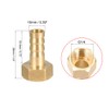 sourcing map Brass Barbed Pipe Plug Adaptor 10 mm Barbed