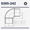 Sellon24® Stainless Steel Round Elbow Pipe Elbow 90° for Pipe