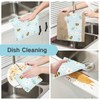 Mnsruu Cute Bee Daisy Floral 6 Pack Dish Towels, Kitchen