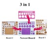 YURROAD 3 in 1 Paper Quilling Template Board with Pins