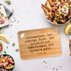 Mr. & Mrs. Panda Bambus - Schneidebrett Spruch Küchenchef: Der