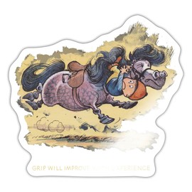 Spreadshirt Thelwell Strong Grip Quote Sticker, 10 x 10 cm, white glossy