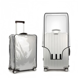 FUYULE Suitcase Cover, Carrying Bag, Transparent, Rain Cover, Protects Against Scratches, Dirt, Luggage Cover, Waterproof, Scratches, Dirt, Ideal for Travel, Business Trips, etc, clear