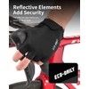 Eco-daily Cycling Bike Gloves Padded Half Finger Lightweight Shock-Absorbing Anti-Slip