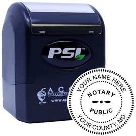 Premium PSI Round Pre-Inked Maryland Notary Public Stamp - 1-5/8 Size, Ideal for Maryland Notaries, State Board Compliant, Maryland Notarial Stamp - Essential Tool for Notary Tasks, MD Notary Stamp