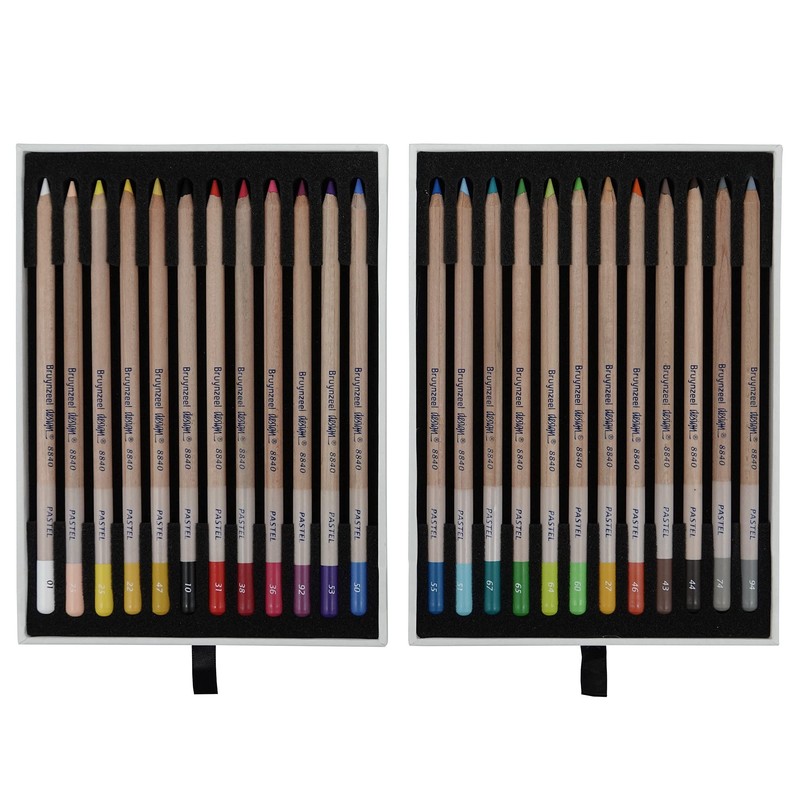 Bruynzeel Design Pastel Pencils 24-Piece Set in Box