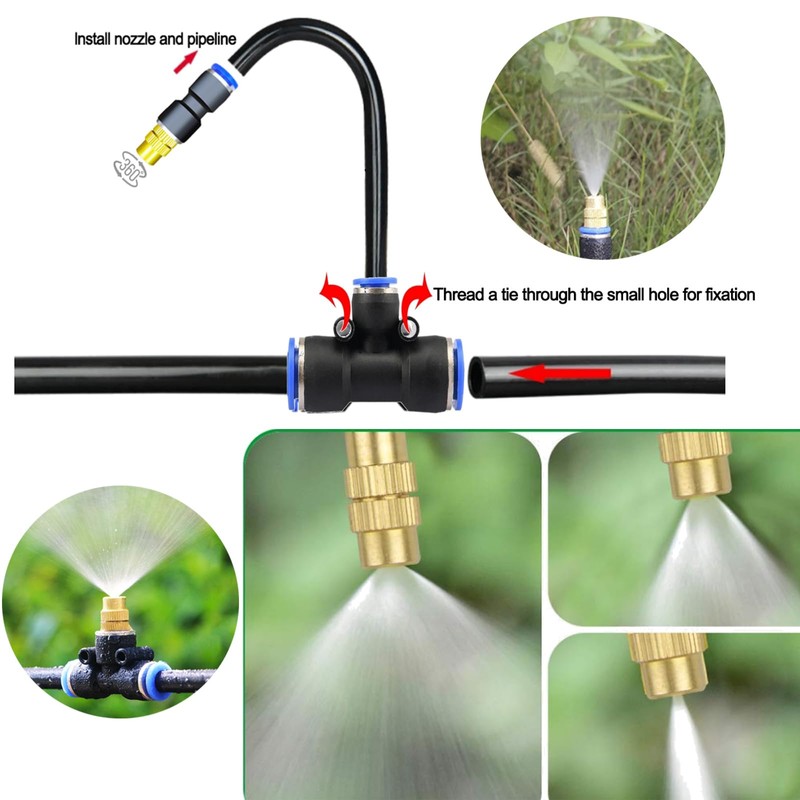 Update Drip Irrigation Kit, 98FT Automatic Watering System with 25
