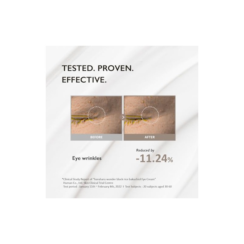 Black Rice Bakuchiol Eye Cream by Haruharu Wonder for Unisex