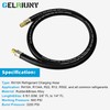 2025 Upgraded 1/2" HVAC Vacuum Hose Evacuation Kit，Valve Core Removal