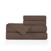 BASIC CHOICE Brushed Microfiber Bed Sheet Set, Brown, California King