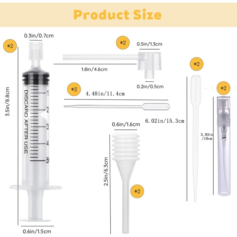 2 Set Perfume Extractor Kits，10 Pcs Dispenser,2 Refill Bottle,Dispenser Pump