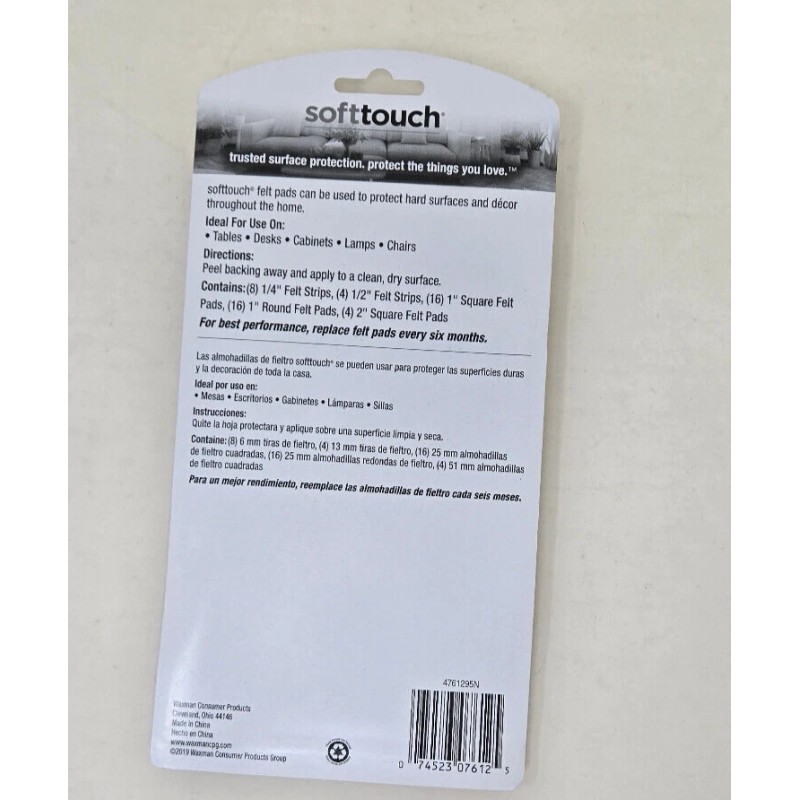 unbranded NEW! Softtouch Pre-Cut Felt Shapes 48pc, Oatmeal