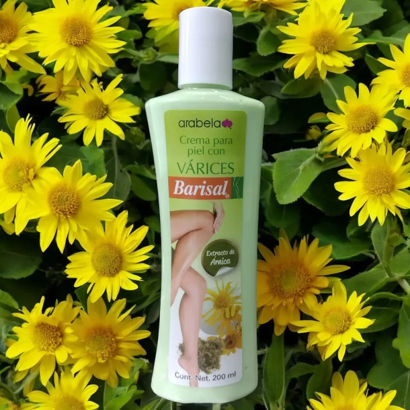 Kit 2pz Crema Barisal Para Pies Con Varices Arnica Arabela