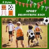 Locmeo 12 Pcs Sports Drawstring Bags Set Bulk 12 x