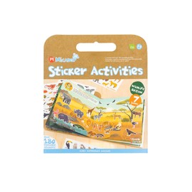 Micador jR. Reusable Sticker Activities, Wildlife Pack - 7 Scenes and Over 180 Stickers