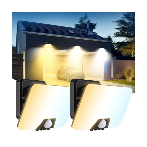 vighep vighep outdoor lamp with motion detector, 3000K-6500K warm neutral