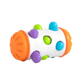 Fat Brain Toys Rolio - Sensory Tummy Time and Rattle Toy for Babies Ages 6 Months+