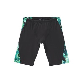 TYR Boys' Standard Durafast Elite Solid Jammer Swim Suit, Green Crystalized, 22