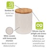 WENKO Maya Storage Tin Made of High-Quality White Ceramic with