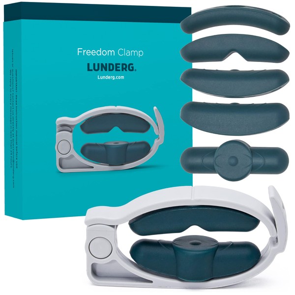 Lunderg-Abrazadera Freedom de con la innovadora ProHinge para presión descendente y 5 accesorios diferentes Abrazadera para el pene totalmente personalizable para la incontinencia Productos para la in