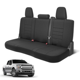Neoprene Advantage Rear Bench Seat Cover – Waterproof and Universal Fit for Trucks, SUVs, and Vans, Protective Back Seat Cover with Comfortable Padding and Easy Installation, Black