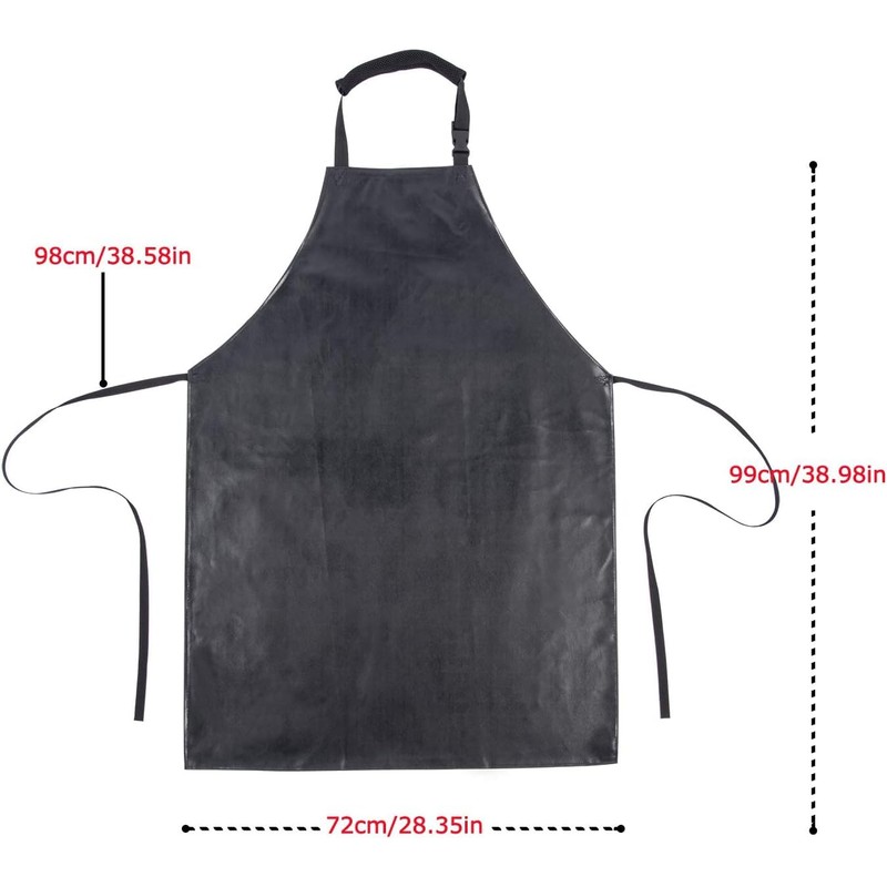 Homsolver Heavy Duty Vinyl Waterproof Apron Ultra Lightweight Industrial Apron