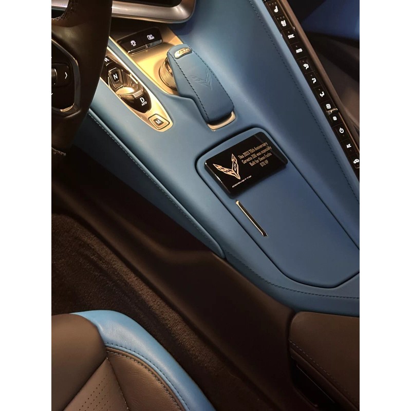 Custom 2x4IN Engraved Plaque Custom for C8 Corvette, Z06, ZR1