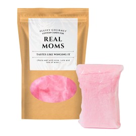 Real Moms Gourmet Cotton Candy - A Sweet Mother's Day Treat by Kepperton Fine Candy Gifts - Winging It with Premium Pink Candy Floss in Individual 1 Oz Bags. Gluten-Free and Made in the USA with Delicious Strawberry Flavor.