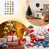 Christmas Advent Stickers, 1-24 Christmas Card Envelope Stickers, Sealing Stickers