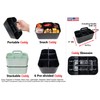 Enjoy Organizer 2 Pack Small 6 Compartment Multiuse Caddy Organizer