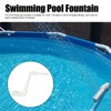 Swimming Pool Fountain Easy Assembly Adjustable Angle Strong PVC Swimming