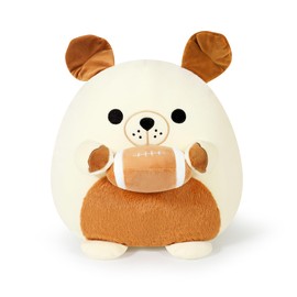 Onsoyours Dog Plush Bulldog 12 inch Cute Plushie Rugby Squishy Puppy Stuffed Animal Toy Gift for Kids