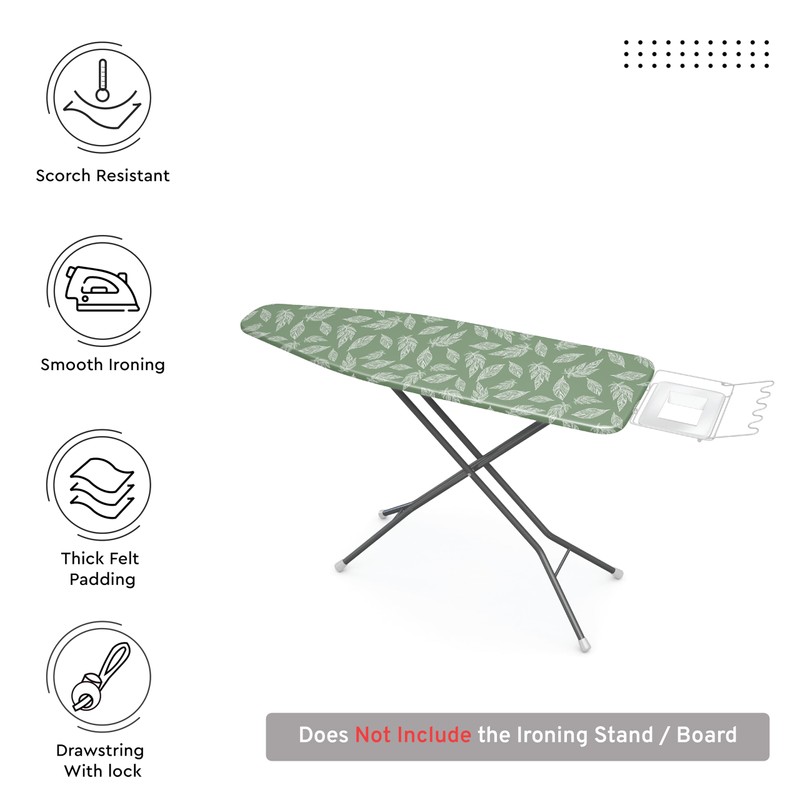 Encasa XO Ironing Board Covers (42"x14") Drawstring Tightening with Thick