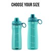 Pogo BPA-Free Plastic Water Bottle with Chug Lid, Blue Atoll,