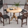 Costway Wooden Dining Table Kitchen Round Dining Table Dining Room
