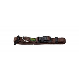 HUNTER VARIO BASIC Dog Collar, Robust, Supple, Click Closure, M/1.5, Brown