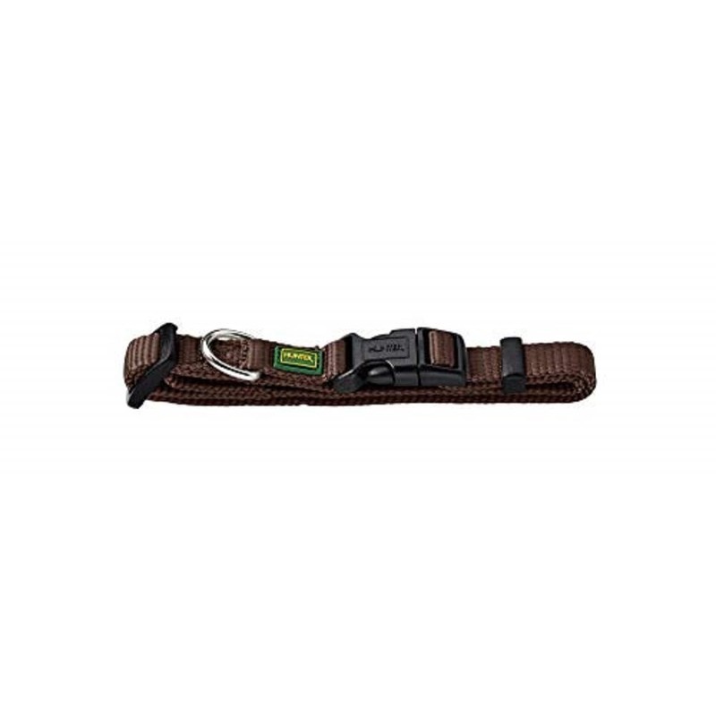 HUNTER VARIO BASIC Dog Collar, Robust, Supple, Click Closure, M/1.5,