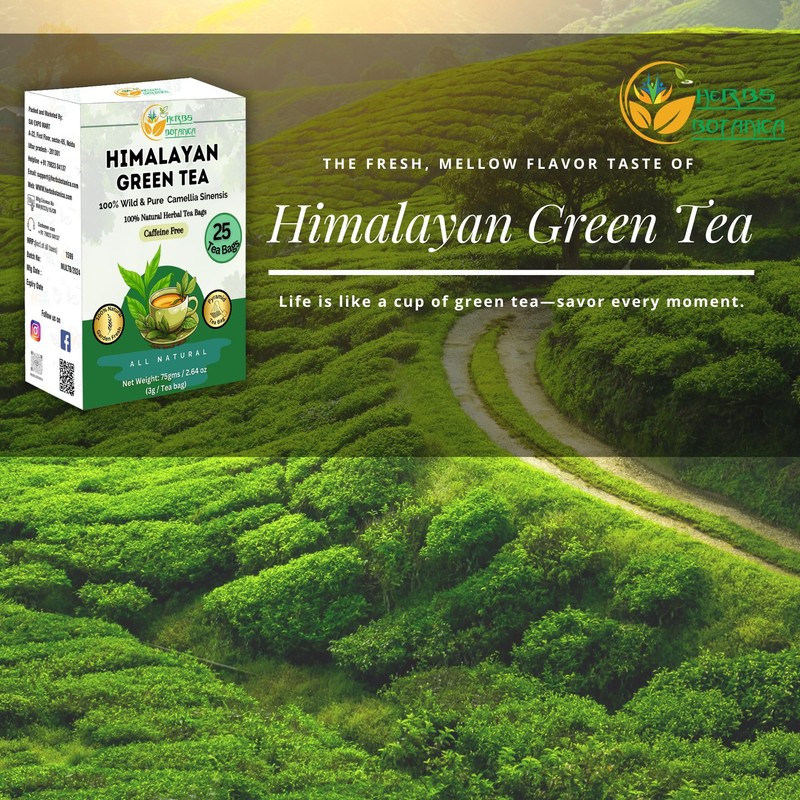 Himalayan Green Tea Organic, 25 Count, Non GMO, Gluten Free,