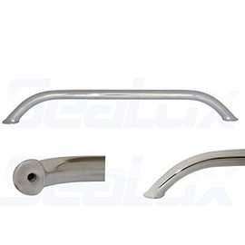 SeaLux Deluxe Elliptical Polished Stainless Steel Boat Grab Rail/Handle/Handrail Center to Center 9", 12", 16", 18" (13.25)