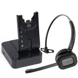 INNOTALK Wireless Headset Compatible with Polycom VVX 101, VVX 201, VVX 301, VVX 311, VVX 401, VVX 411, VVX 501, VVX 601 Phone with Remote Answering Cord(Pioneer)