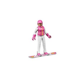 Bruder Snowboarder Woman with Accessories