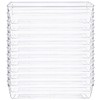 Kingrol 12 Pack Clear Drawer Organizers, 9 x 3 x