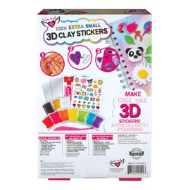 Fashion Angels 100% Extra Small Clay Sticker Kit 12529 Air Dry Clay Stickers, Decorate your Accessories Kit, Makes 20 Clay Stickers,multi