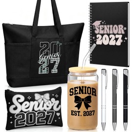 Black 7 Pcs 2027 Senior Gifts Set Senior Night Gift