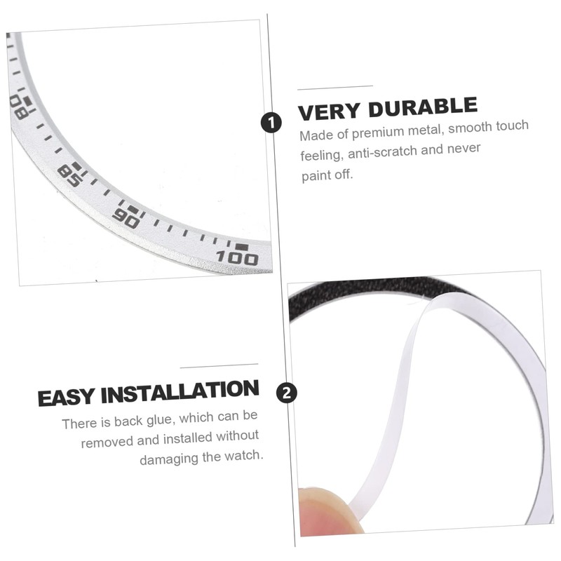 OHPHCALL Watch Bezel Protector Metal for Watch Scratch-Resistant Bezel Stylish