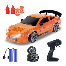 BORSTOYPRO RC Drift Car, 1:24 Remote Control Car 4WD Drift GT-RX7 RC Cars Vehicle High-Speed Racing RC Drifting Cars with Full Proportional Throttle Gifts Toy for Boys Kids