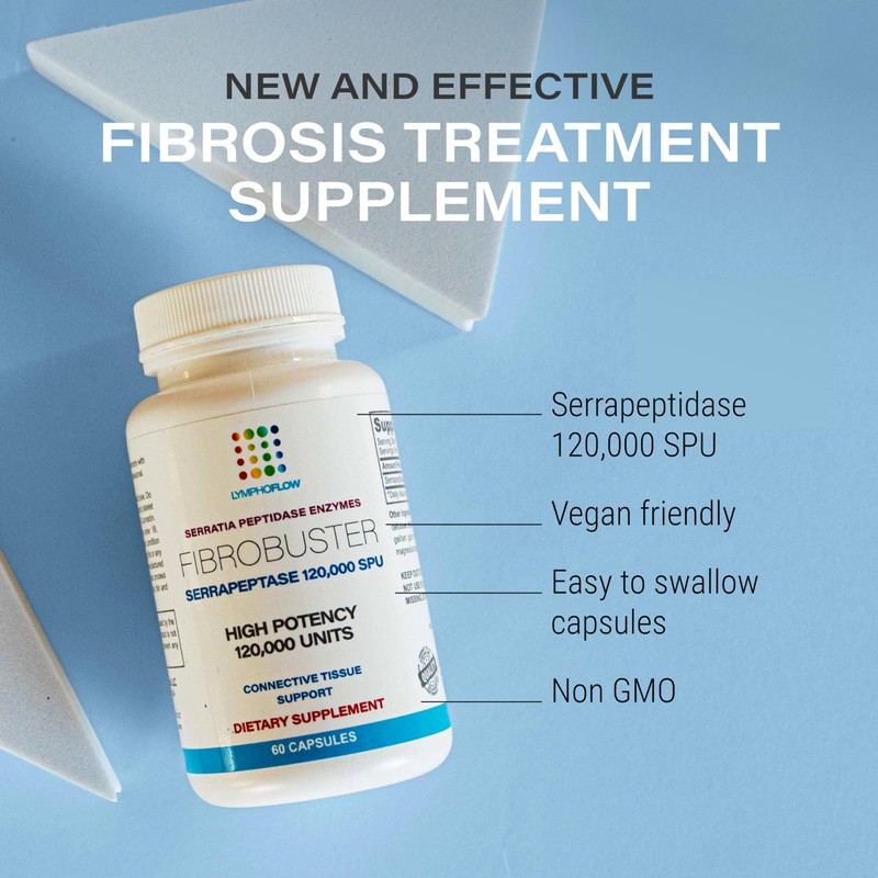 Bruizex FibroBuster Serrapeptase Proteolytic Enzymes 120,000 SPU I Fibrosis Care,