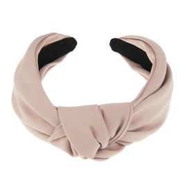 Ladies Draped Chiffon Twist Knot Headband Alice Band (Dusky Pink)
